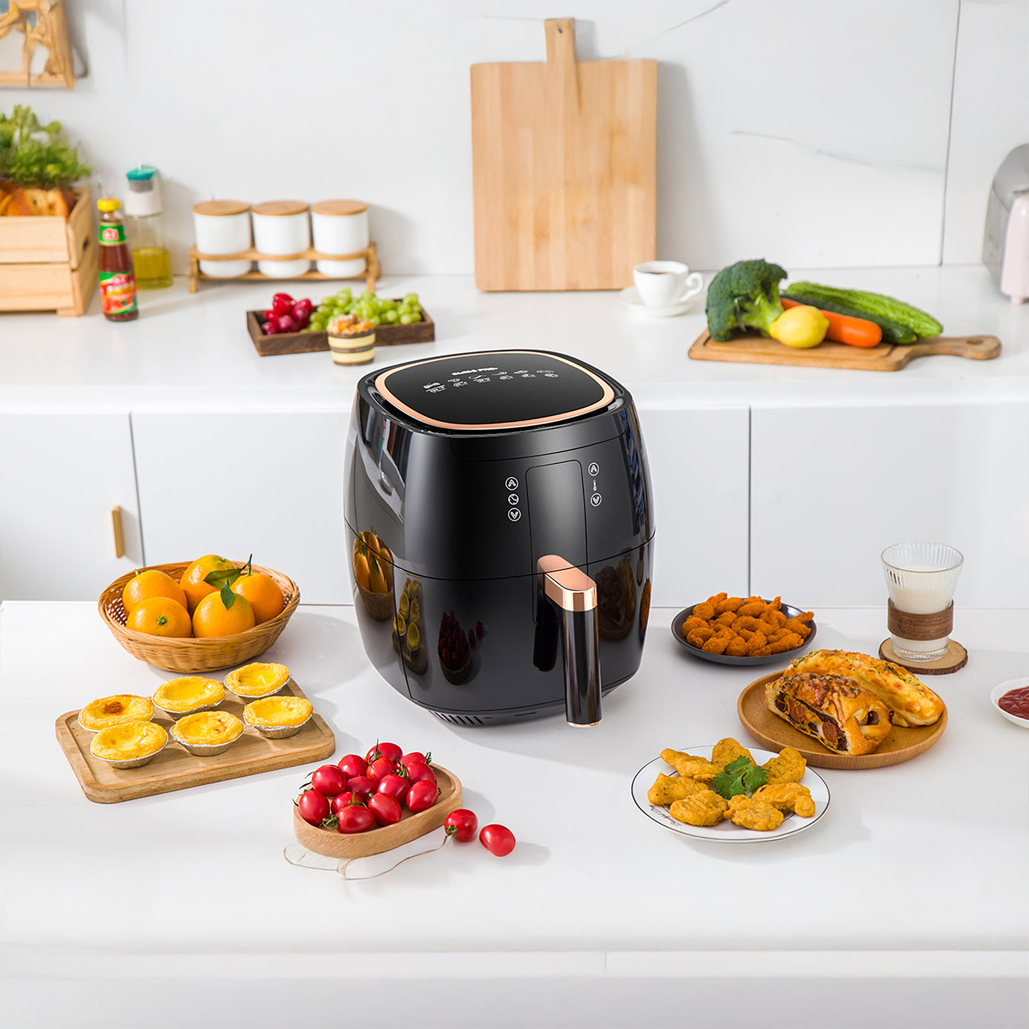 Swiss Pro Plus Air Fryer , 7 Liter , 1750 Watt Black - SP-DAF7LB