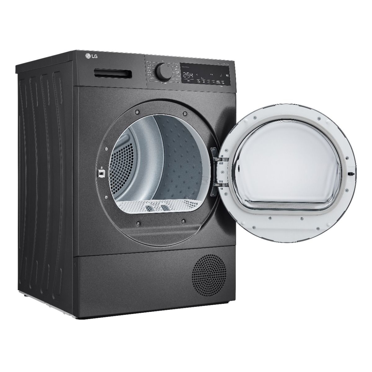 LG Dryer , 8 kg , Dark Silver - RH80T2SP7RM