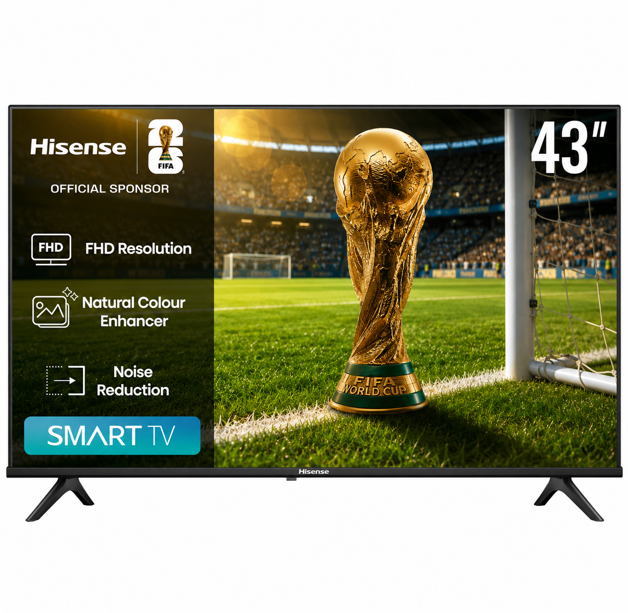 Hisense 43 Inch Smart TV , FHD D LED Built-In Receiver