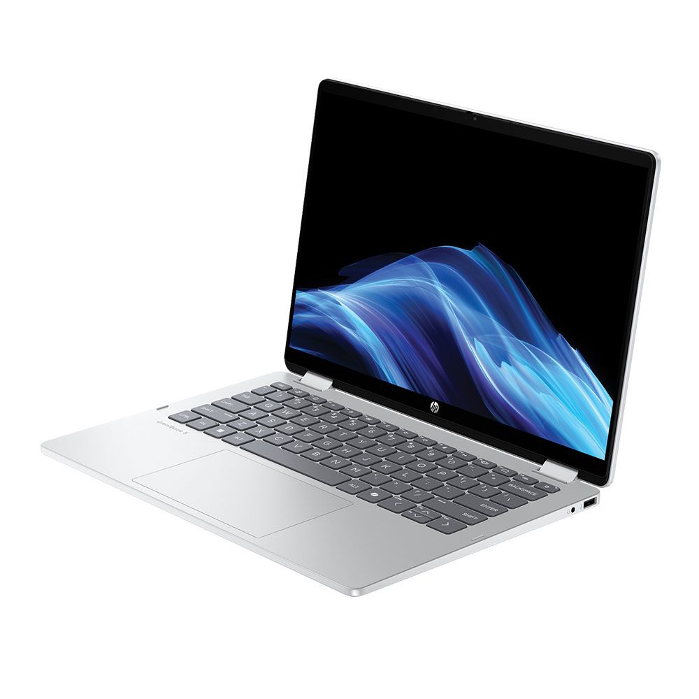 لاب توب اتش بي اومني بوك 5 فليب - 14-fp0008ne ، معالج انتل كور i7-1355U 14 بوصة ، هارد 512 جيجا بايت SSD ، رام 16 جيجا بايت ، كارت شاشة انتل ايريس XE جرافيكس ،ويندوز 11 - فضي جلاسير