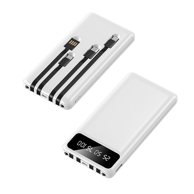 Matrix Y80 Wired Power Bank , 10000 mAh 1 Ports , White