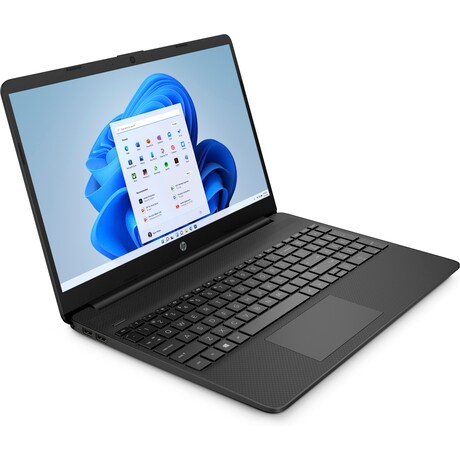 Hp 15S-FQ5048NE Laptop ,Intel Core i3-1215U 15.6 Inch ,256 GB SSD ,4 GB ,Intel UHD Graphics ,Windows 11 - Jet Black
