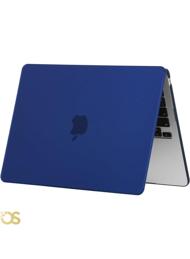 Generic Matte Hard Shell Case with Screen Protector for MacBook Air 13.3-inch (models A1932, A2179, A2337) , Dark Blue