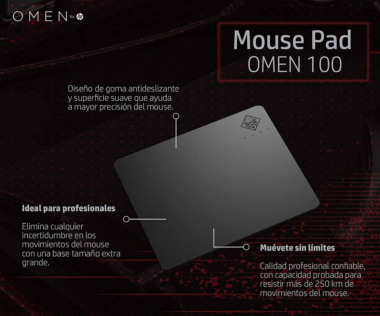 Hp Omen 100 Mouse Pad for Mouse , Black 1MY14AA-ABB