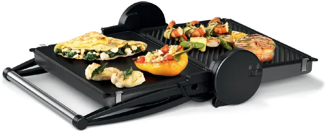 Bosch Electric Grill , 2000 Watt , Silver Black - TCG4215