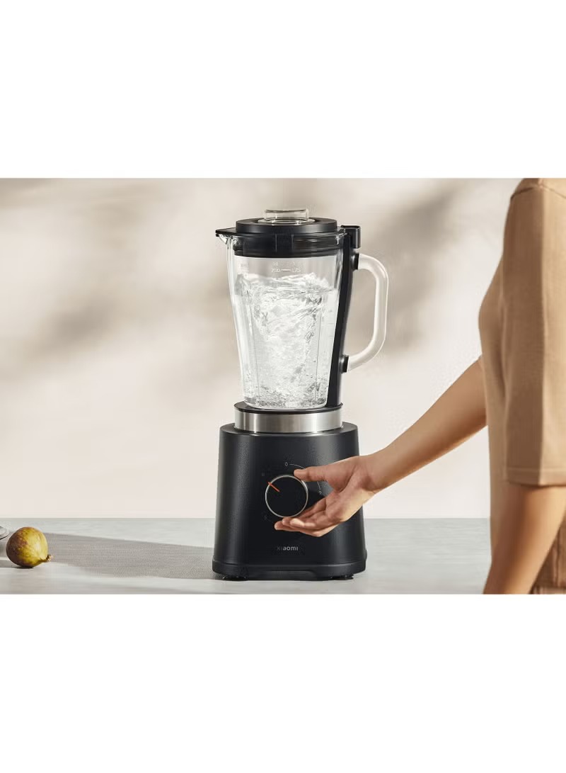 خلاط شاومي غطاء أمان ، سعة 1.75 لتر ، 600 وات ، اسود - MLLJ001CM-1A