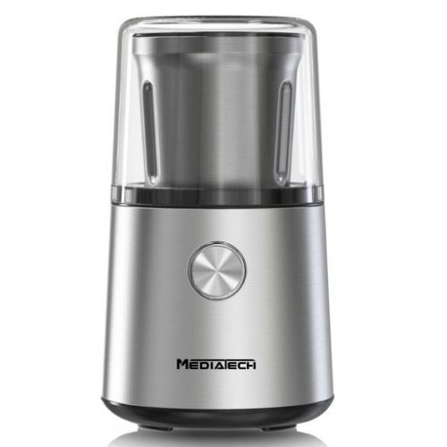 Mediatech Grinder 85 gm 220 Watt , Silver - MT-CG907