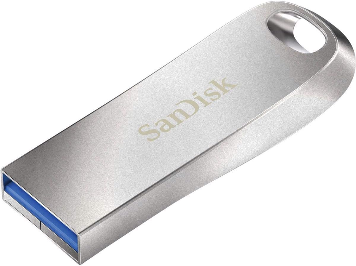 فلاش درايف USB 3.2 سانديسك الترا لوكس ، 128 جيجا بايت فضي - SDCZ74-128G-G46