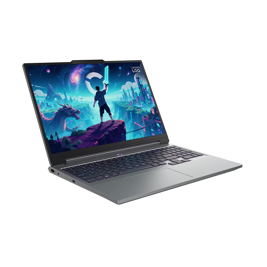 لاب توب جيمنج لينوفو LOQ 15IPH11 ، معالج انتل كور الترا 7 356H 15.3 بوصة ، هارد 512 جيجا بايت SSD ، رام 16 جيجا بايت ، كارت شاشة انفيديا جي فورس RTX 5060 ،ويندوز 11 - رمادي لونا