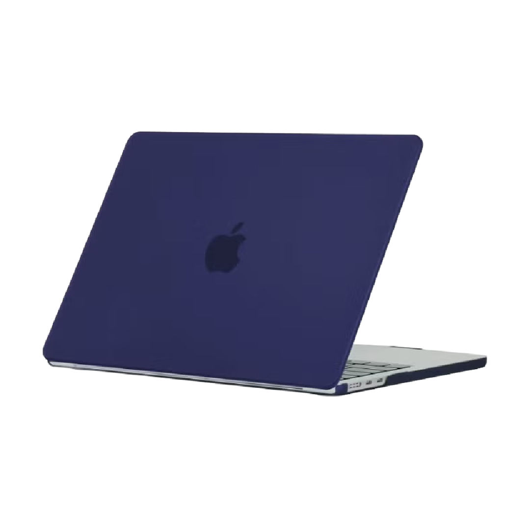 Generic Hard Shell Laptop Case with Screen Protector for Macbook Air 15-Inch , Matte Navy Blue