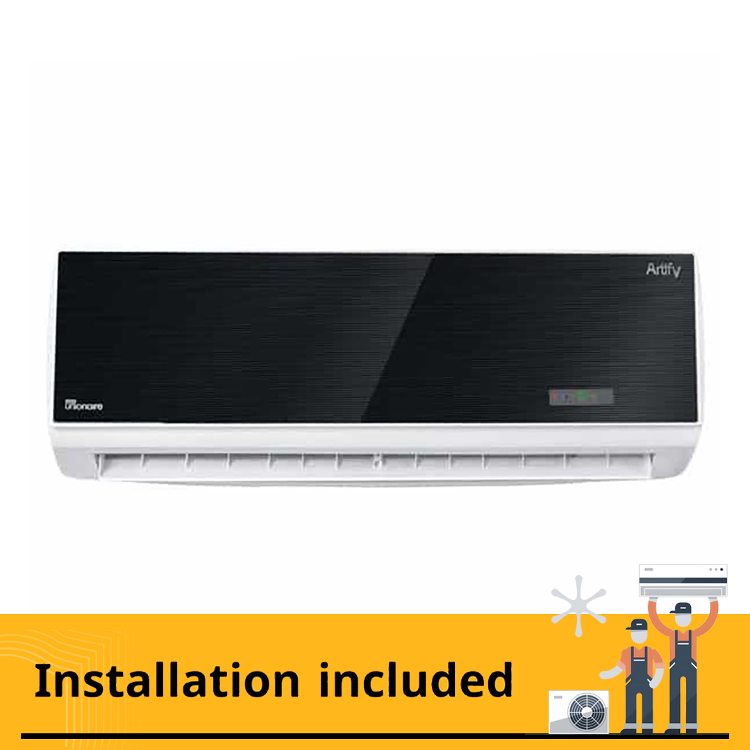 Unionaire Artify Split Air Conditioner ,3 horsepower Cooling and Heating ,Black - 024-HR-R410A