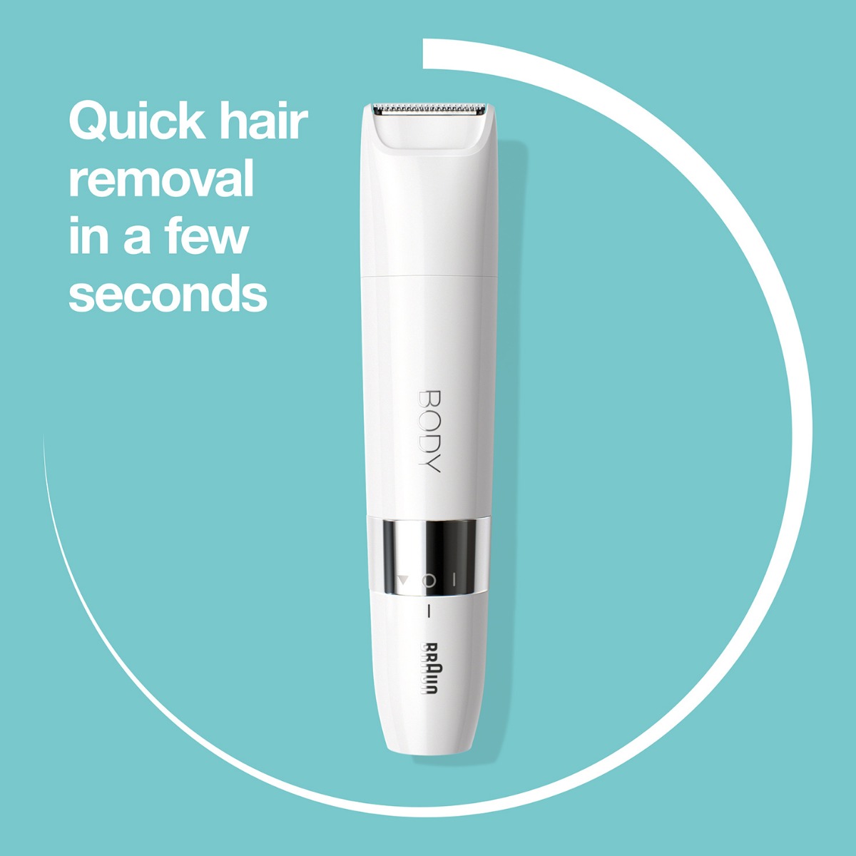 Braun Hair Trimmer , White - BS1000