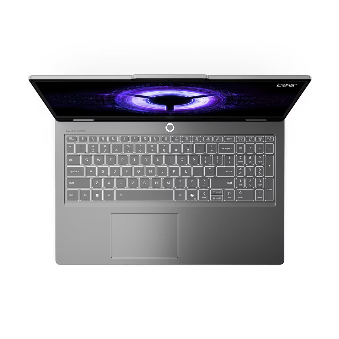 لاب توب جيمنج لينوفو LOQ ايسنشال - 15IRX11 ، معالج انتل كور i5-13450HX 15.6 بوصة ، هارد 512 جيجا بايت SSD ، رام 16 جيجا بايت ، كارت شاشة انفيديا جي فورس RTX 5050 ،فري دوس - رمادي لونا