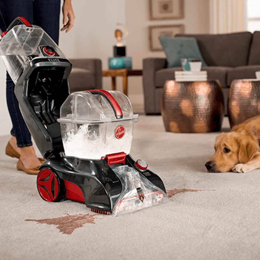 Hoover Power Scrub Elite Carpet Cleaner Black Red - CWGDH012