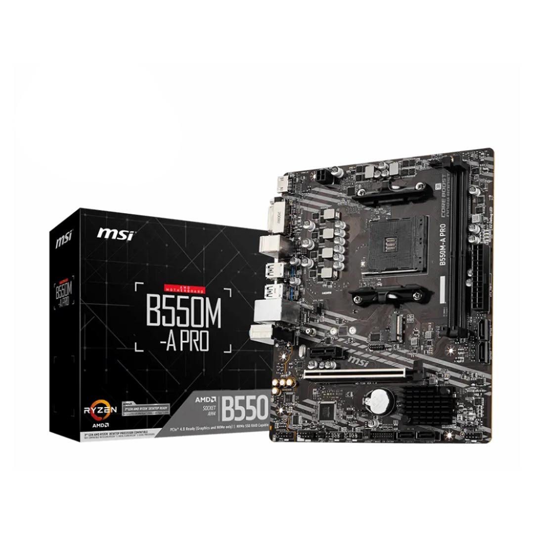 ماذر بورد ام اس اي B550M-A برو ، AMD ، mATX - اسود