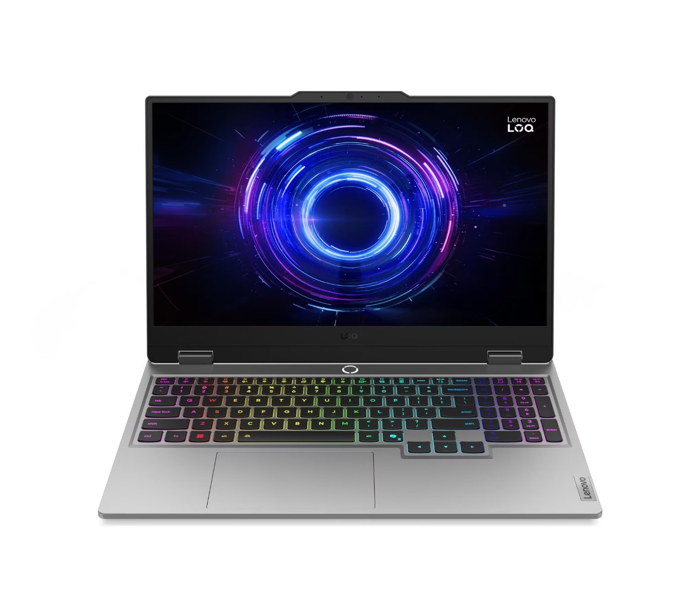 لاب توب لينوفو LOQ 15IRX10 - 83JE00DAED ، معالج انتل كور i7-14700HX 15.6 بوصة ، هارد 512 جيجا بايت SSD ، رام 24 جيجا بايت ، كارت شاشة انفيديا جي فورس RTX 5050 ،ويندوز 11 - رمادي لونا