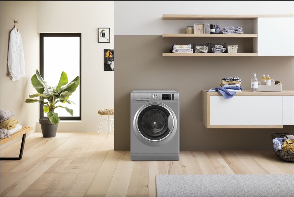 غسالة فول اتوماتيك اريستون ، سعة 8 كجم ، فضي - NM11 823 SS EG