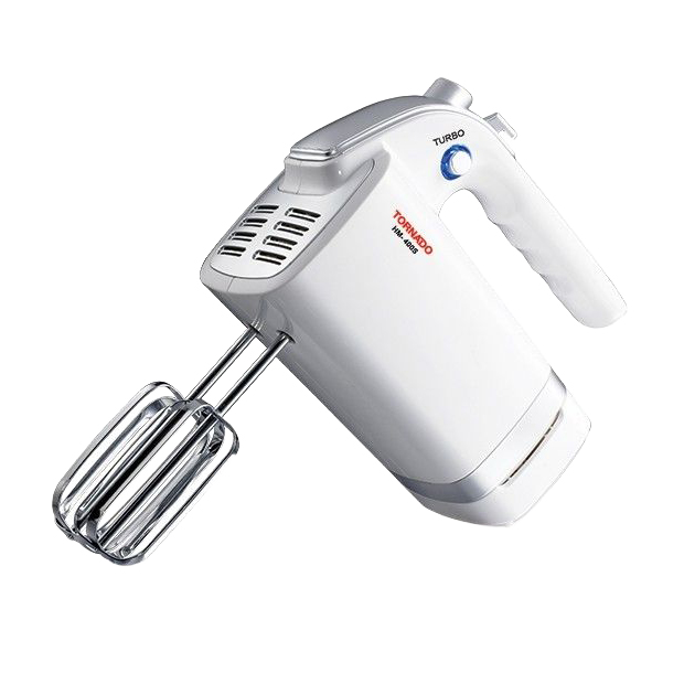 مضرب بيض تورنيدو ، قدرة 400 وات ، ابيض - HM-400S