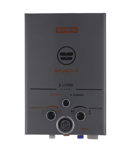 Fresh Gas Water Heater , 6 Liter Silver - Pro 6L Silver