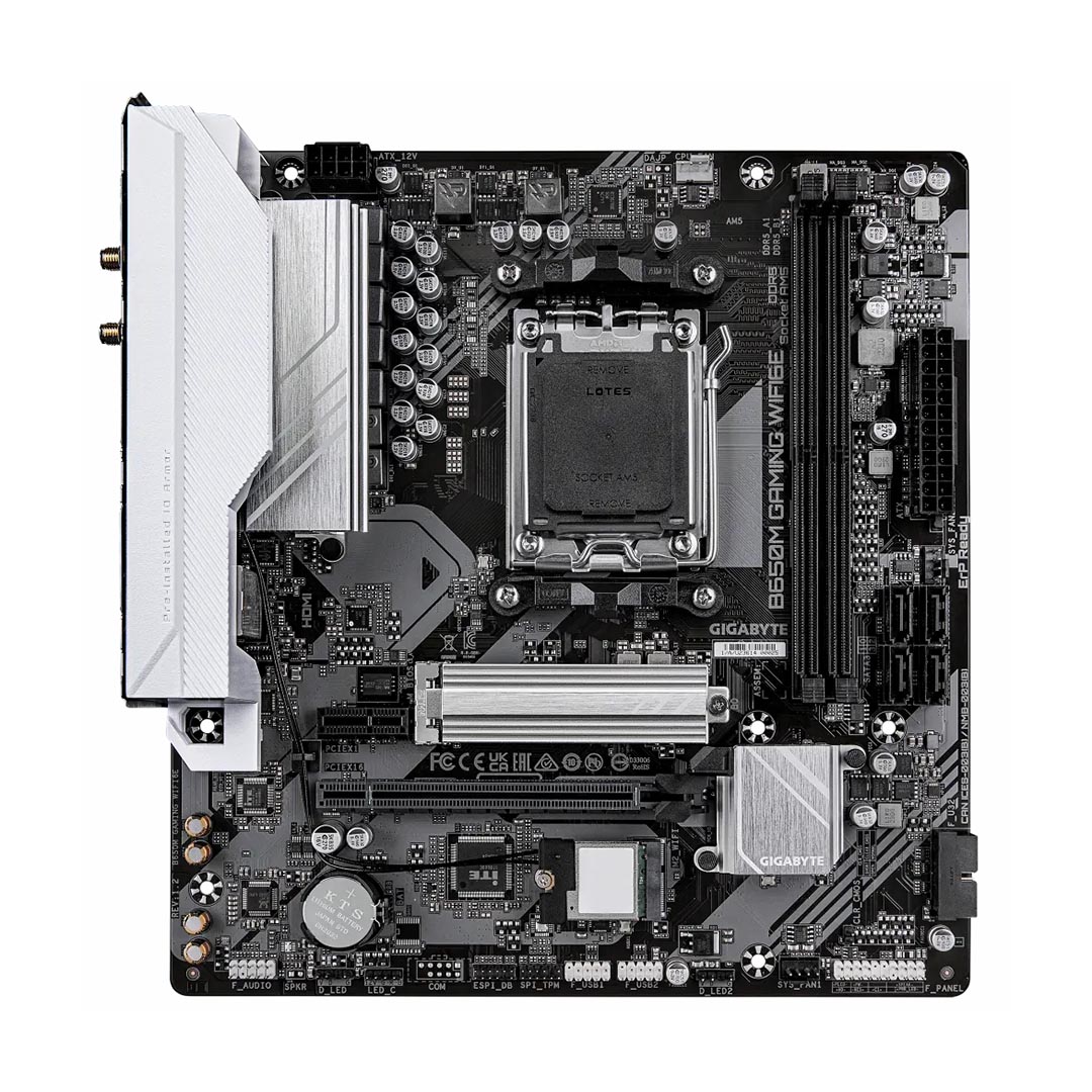 ماذر بورد جيجابايت B650M جيمنج واي فاي 6E ، AMD ، mATX - اسود