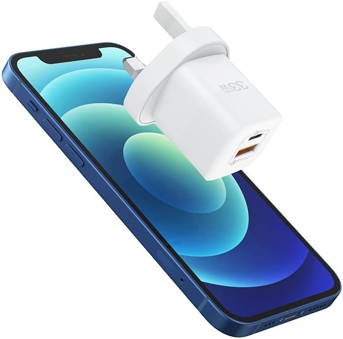 Wiwu Wall Charger , 2 Ports , 50 Watt 120 Volt White - RY-U33UK