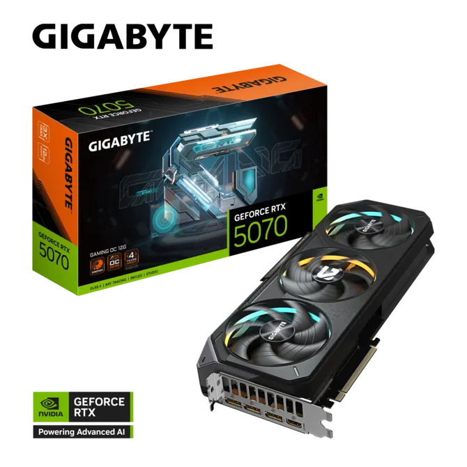 Gigabyte GeForce RTX 5070 Gaming OC Graphics Card - GV-N5070GAMING OC-12GD