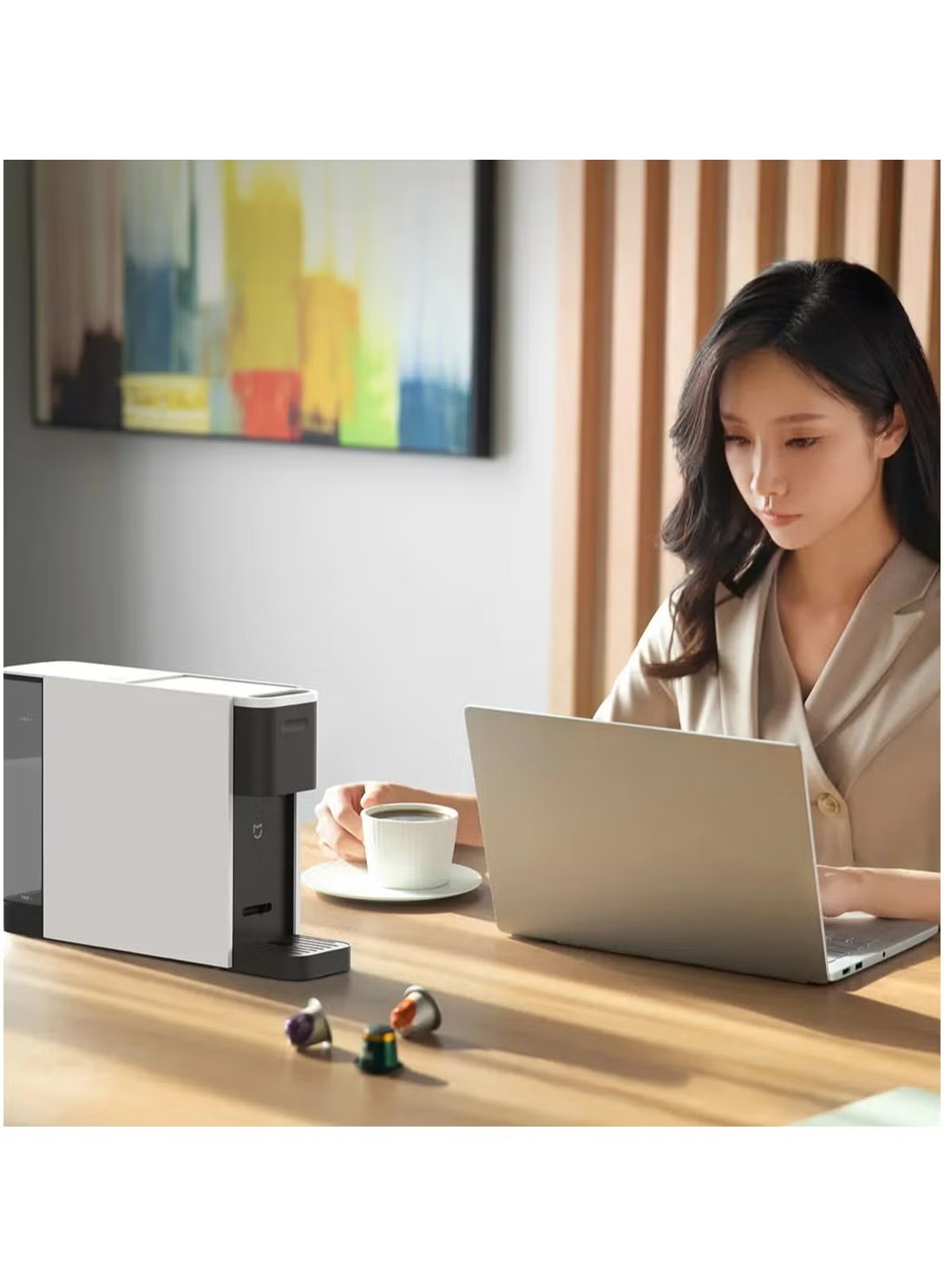 Xiaomi MIJIA Fully Automatic Espresso Machine , 600 milliliter , White Black - S1301