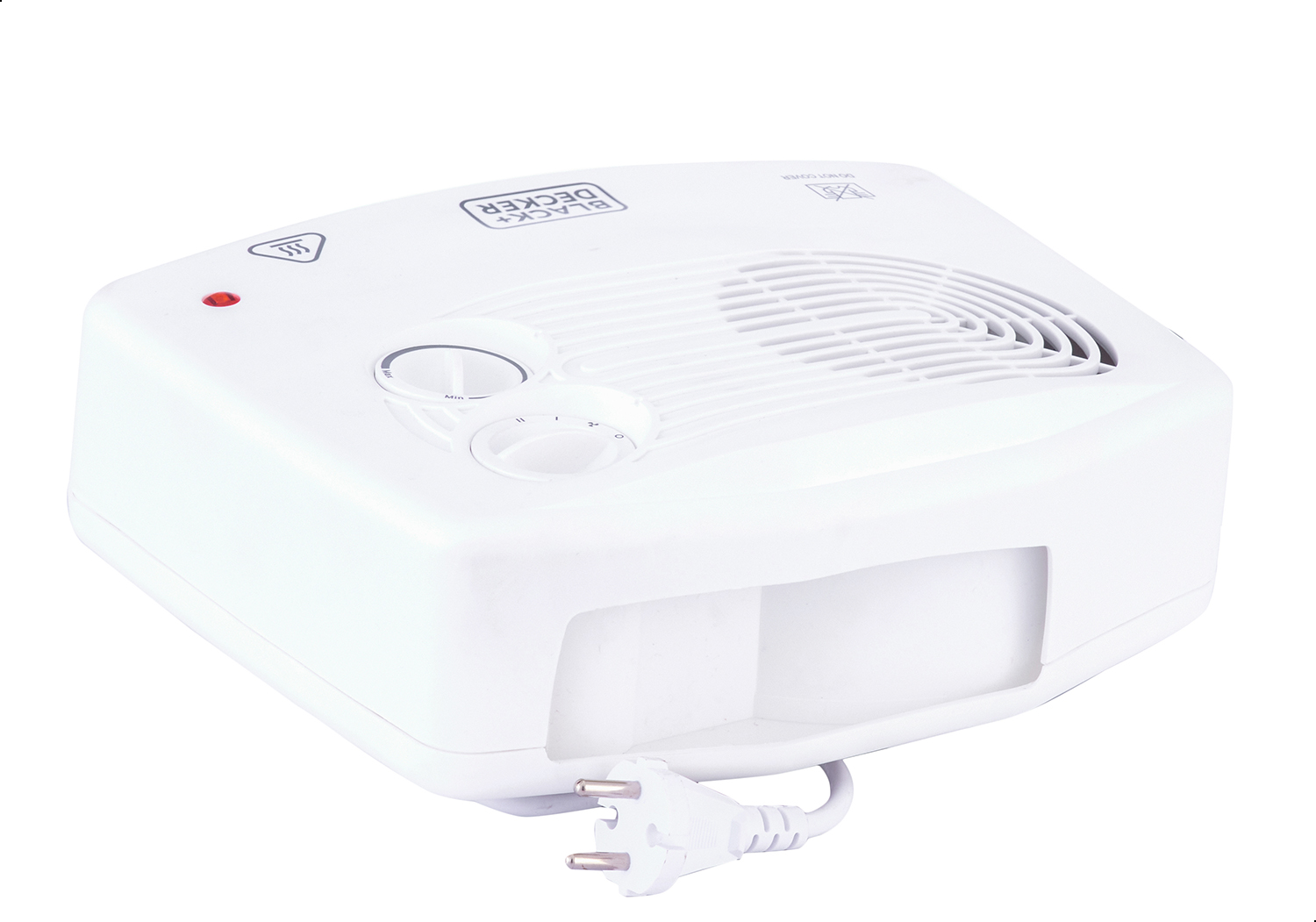 دفاية مروحة كهربائية بلاك اند ديكر HX230 ، 2400 وات ، ابيض - HX230