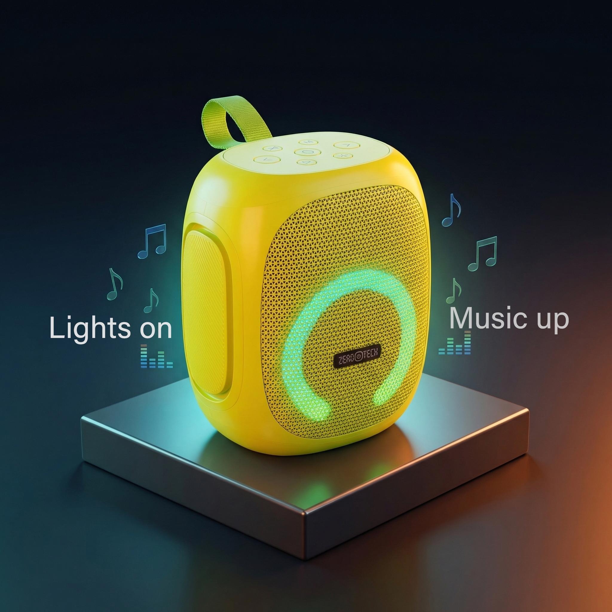 ZeroTech Portable Bluetooth Speaker , Lime Green - ZPCS-P35GN