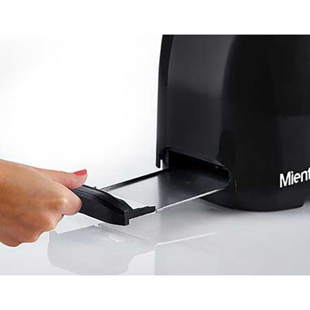 Mienta Toaster , 2 Slices 800 Watt Black - TO21409B