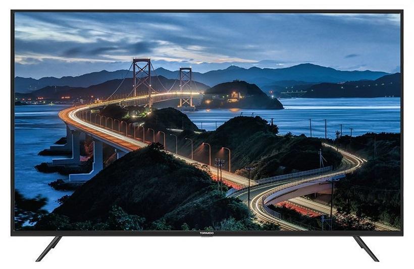 شاشة تلفزيون سمارت تورنيدو ، مقاس 70 بوصة ، ليد ، دقة 4K UHD ، بريسيفر داخلي