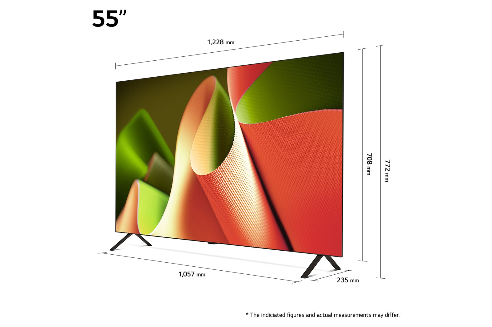 شاشة تلفزيون سمارت ال جي ، مقاس 55 بوصة ، OLED ، دقة 4K UHD ، بريسيفر داخلي
