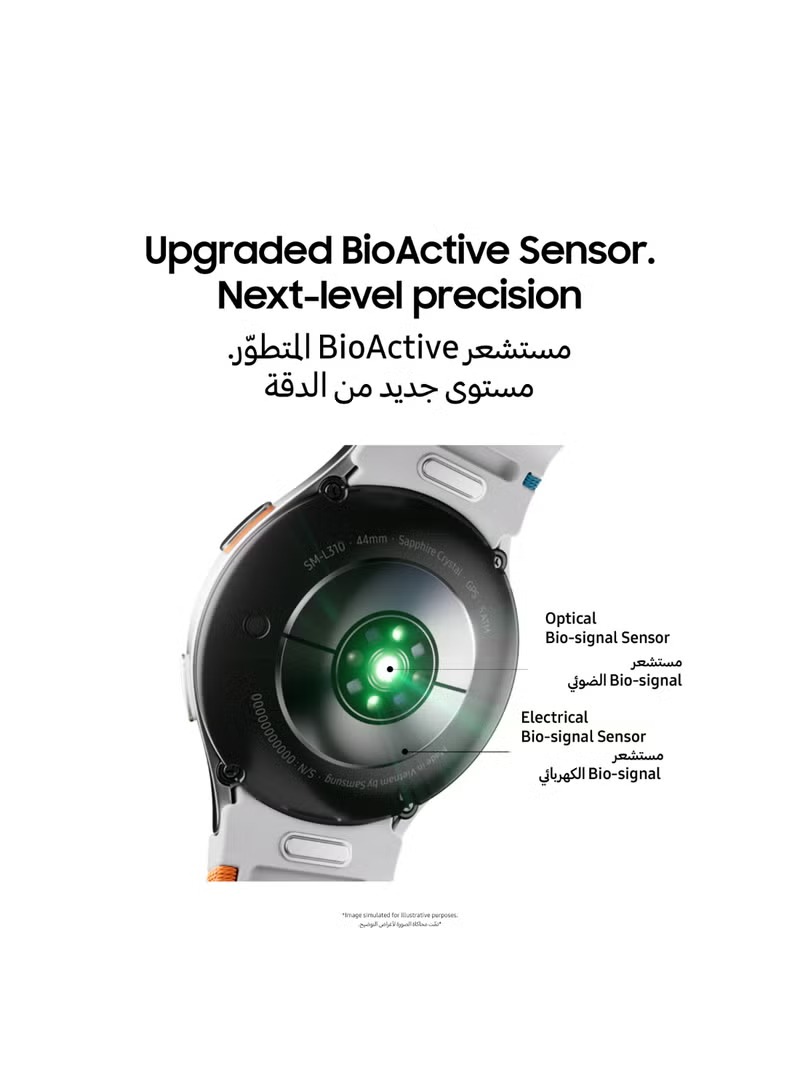 Samsung Galaxy Watch 7 Smart Watch , 1.7 Inch Silver Green - SM-L310NZGAXAA