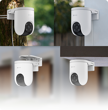 Ezviz H8c Pro Outdoor Pan and Tilt Wireless Security Camera , White - CS-H8c Pro (2K)