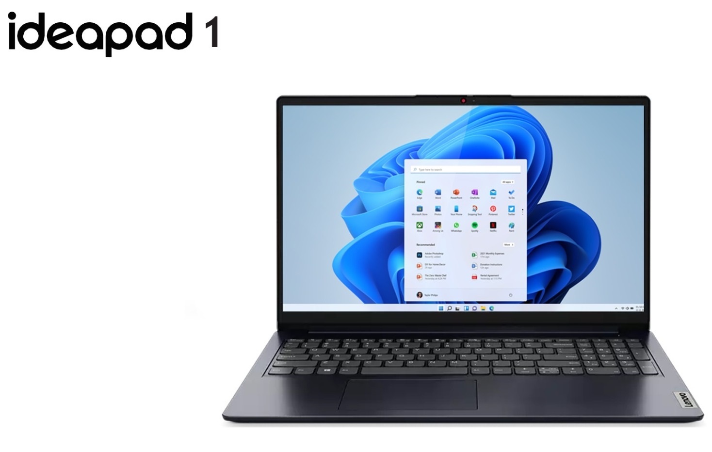 لاب توب لينوفو Ideapad 1 ، معالج انتل كور i7-1255U 15.6 بوصة ، هارد 512 جيجا بايت SSD ، رام 8 جيجا بايت ، كارت شاشة انتل ايريس XE جرافيكس ،ويندوز 11 - ازرق