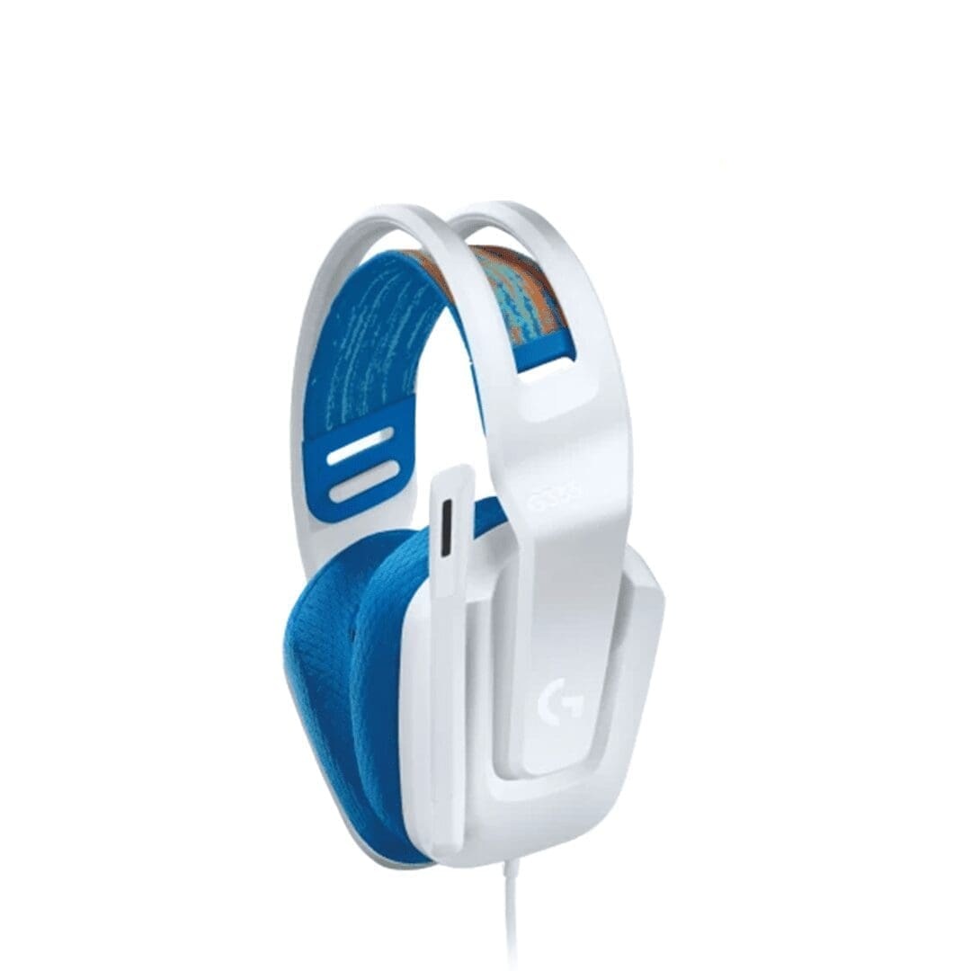 Logitech G335 Wired Gaming Headset with Microphone , White Blue
