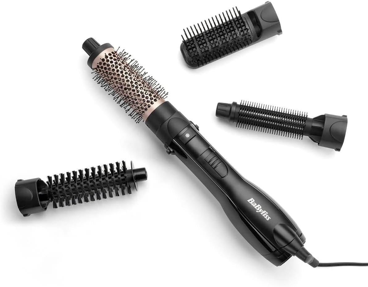 Babyliss Hair Styler with Attachments 1200 Watt , Black - AS122E