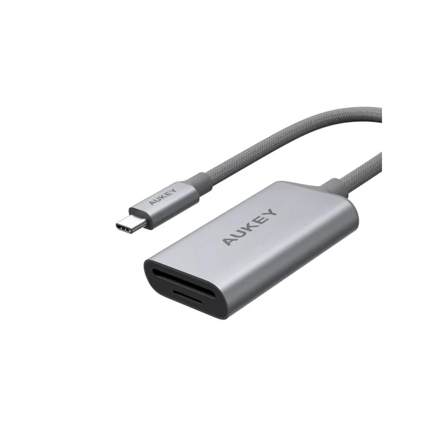 محول USB-C الى قارئ بطاقة اوكاي كامدوك ، رمادي - UH-C01