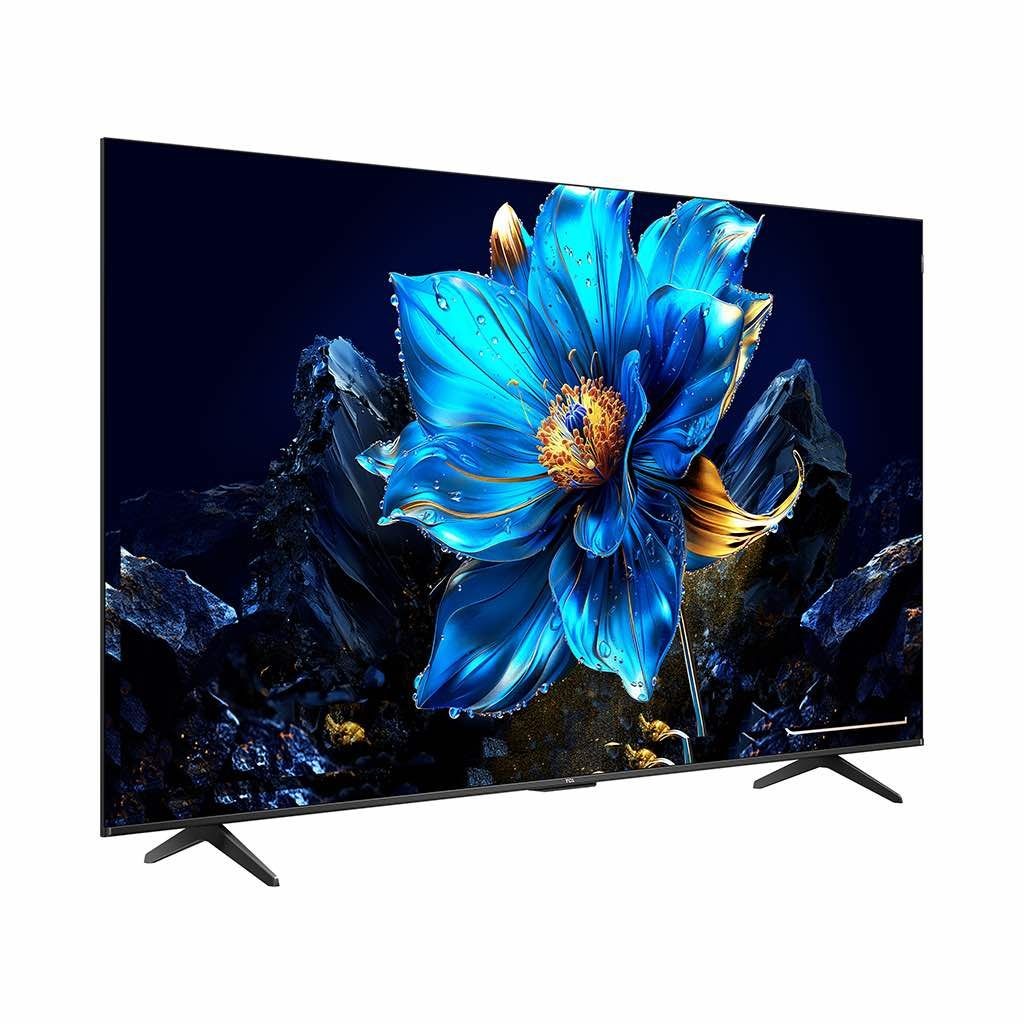 شاشة تلفزيون سمارت تي سي ال ، مقاس 75 بوصة ، QLED ، دقة 4K UHD ، بريسيفر داخلي