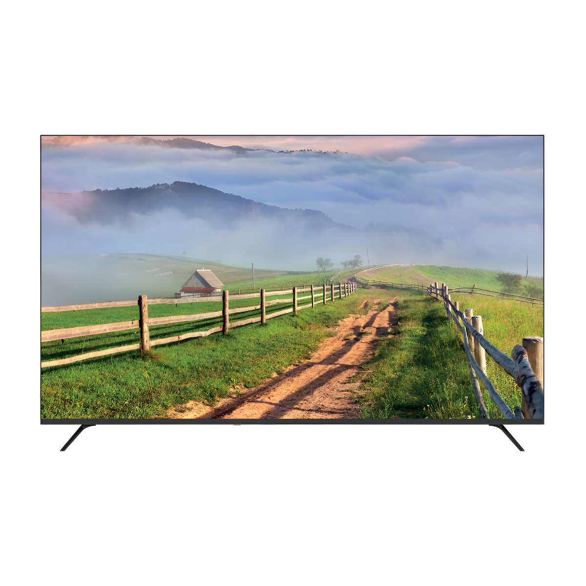 شاشة تلفزيون سمارت الترا ، مقاس 55 بوصة ، ليد ، دقة 4K UHD ، بريسيفر داخلي