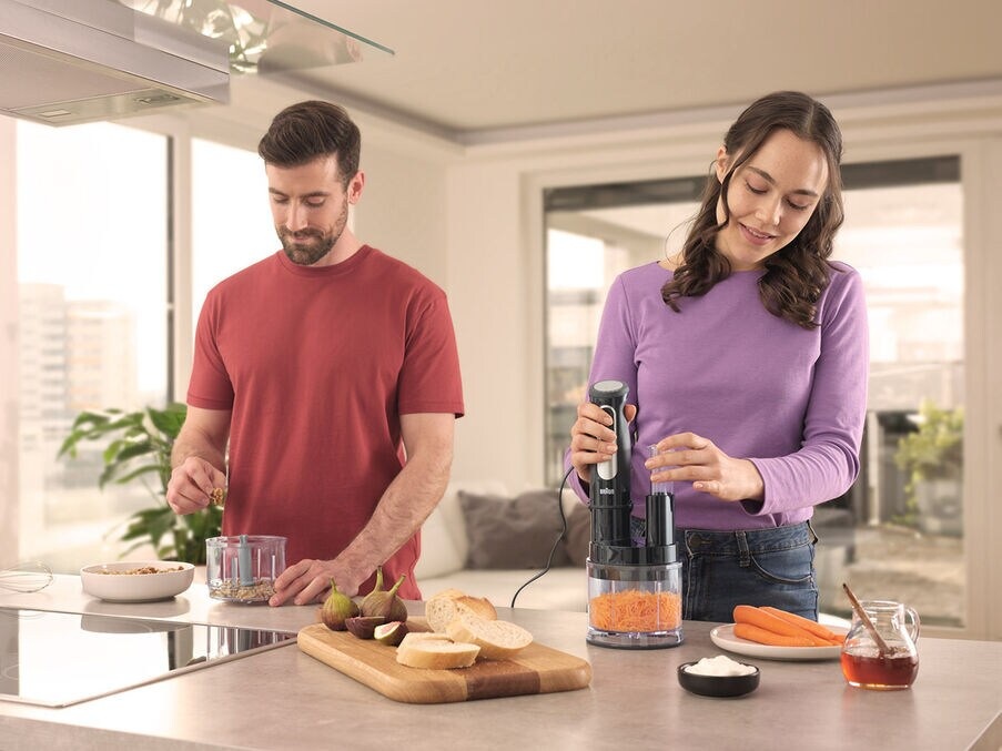 Braun MultiQuick 5 Pro Hand Blender with Attachments 1000 Watt Black - MQ 55755 M
