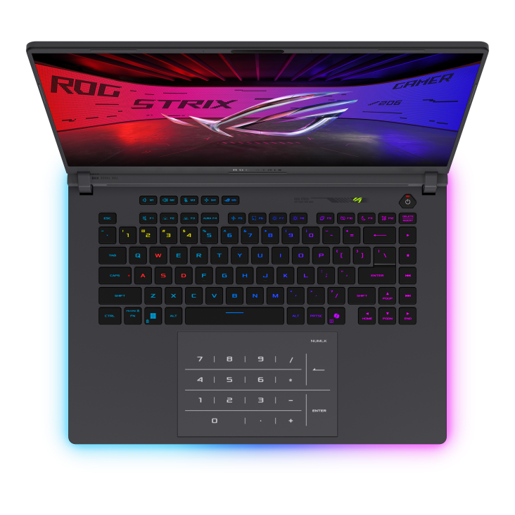 لاب توب جيمنج اسوس روج ستريكس G16 (2026) - G615LW-TS132W ، معالج انتل كور الترا 9 290HX بلس 16 بوصة ، هارد 1 تيرا بايت SSD ، رام 32 جيجا بايت ، كارت شاشة انفيديا جي فورس RTX 5080 ،ويندوز 11 - رمادي اكليبس