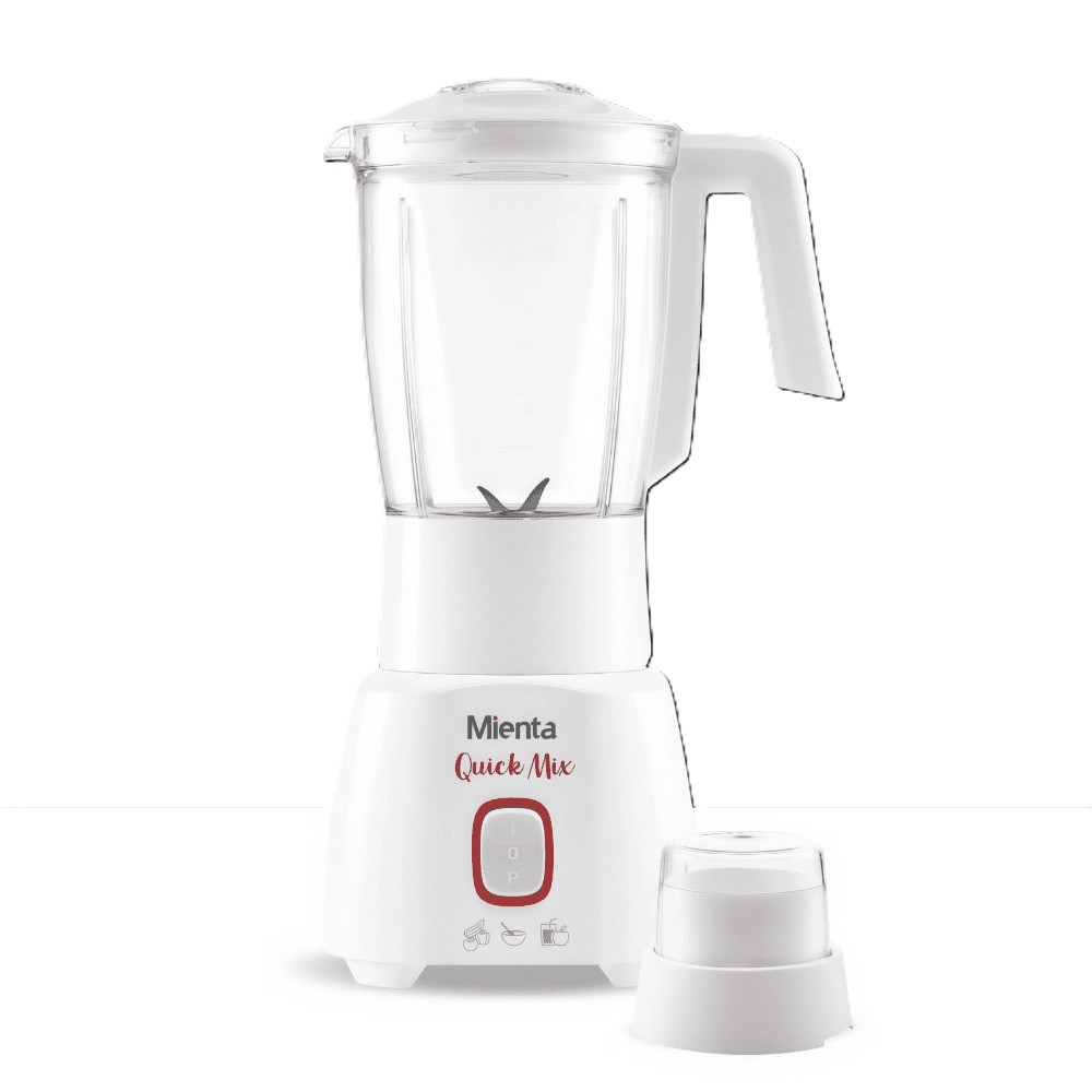 Mienta Quick Mix Countertop Blender with Mill 1.75 Liter 450 Watt White - BL1261d