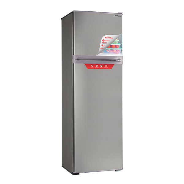 Siltal Defrost Top Freezer Refrigerator , 320 Liter , Silver - SFB32SG