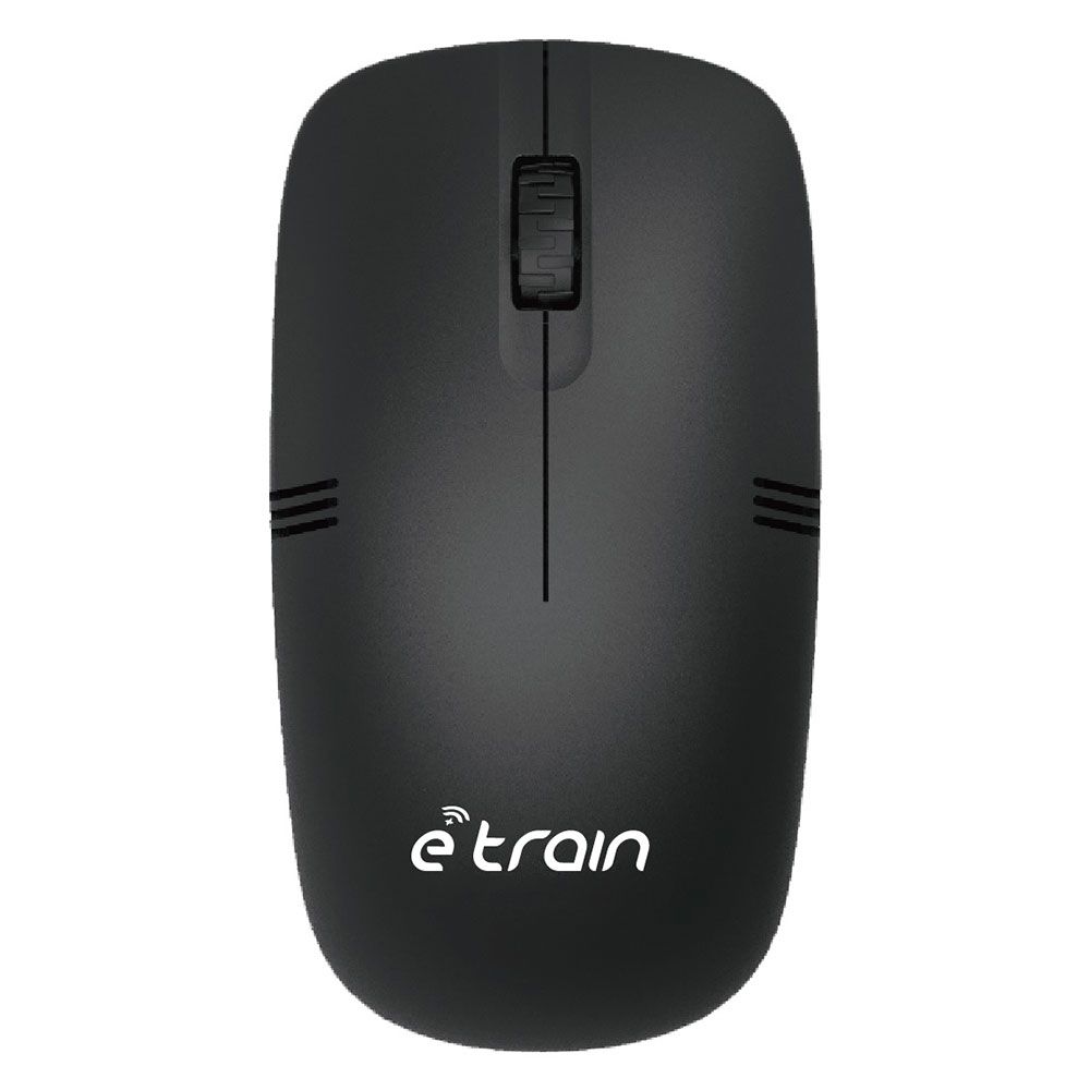 Etrain Laptop Bag for 15.6 Inch Laptops , Black BG90B, with Etrain MO10B Wireless Optical Mouse - Black
