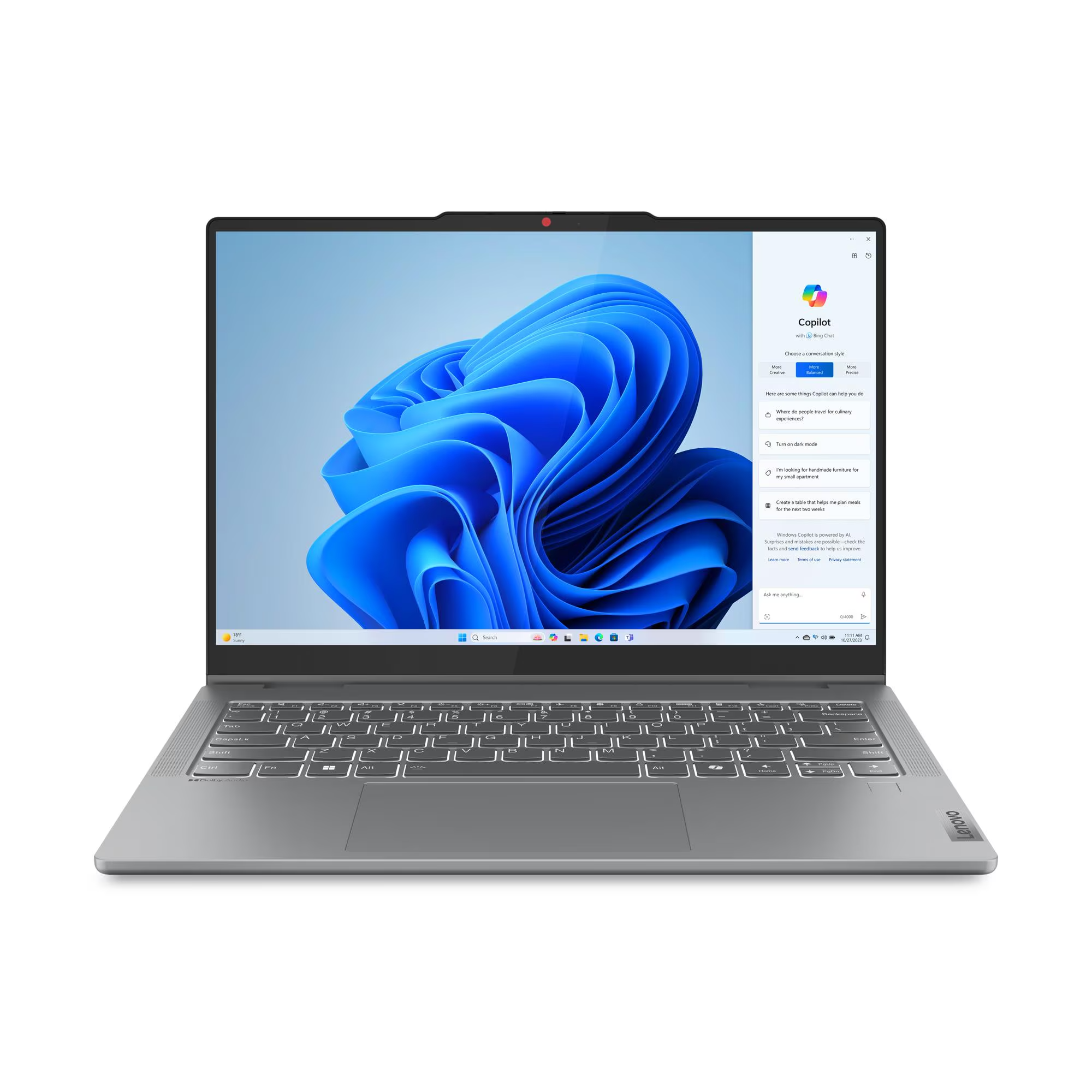 لاب توب لينوفو ايديا باد 5 14IRH9 - 83KX0044ED ، معالج انتل كور i7-13620H 14 بوصة ، هارد 512 جيجا بايت SSD ، رام 16 جيجا بايت ، كارت شاشة انتل UHD جرافيكس ،ويندوز 11 - رمادي لونا