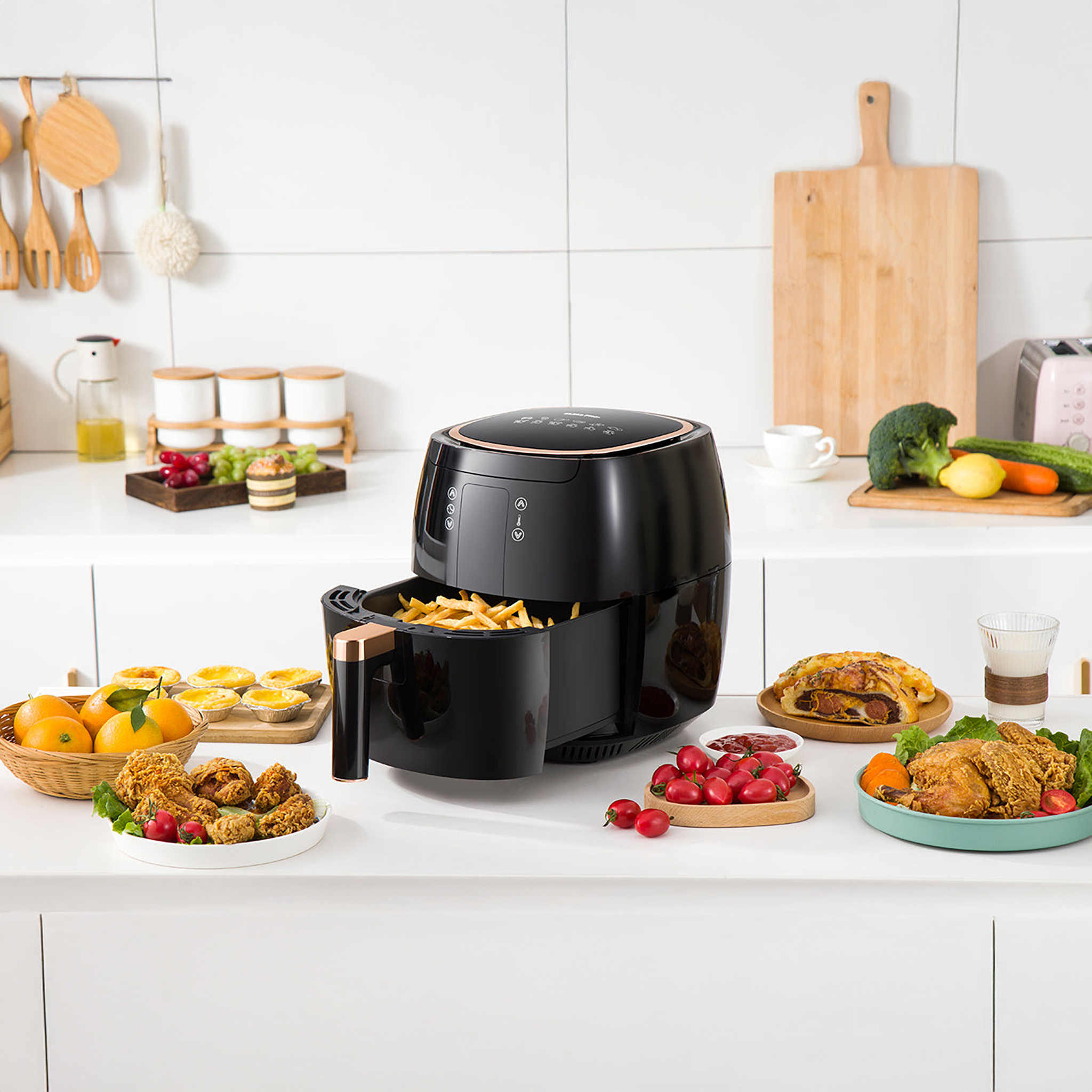 Swiss Pro Plus Air Fryer , 7 Liter , 1750 Watt Black - SP-DAF7LB