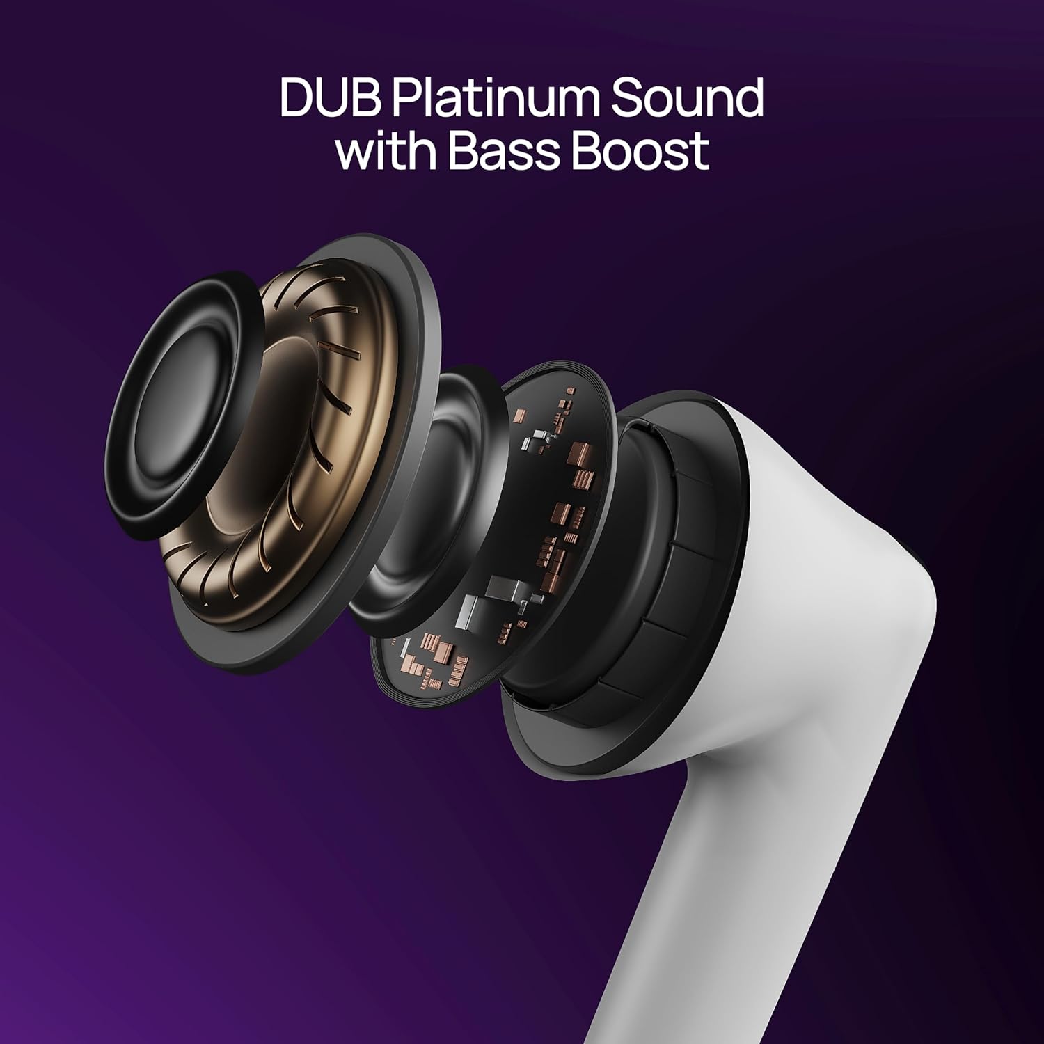 HMD DUB P60 Earbuds , with Active Noise Cancellation , White