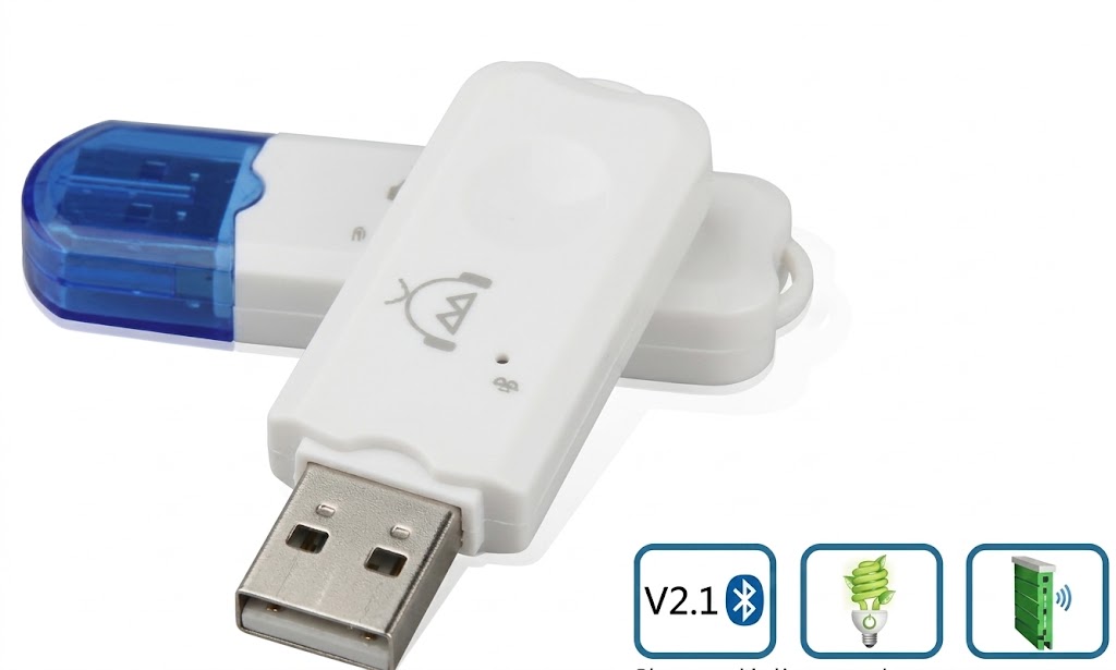 Generic USB Bluetooth Dongle ,USB / Bluetooth ,White Blue