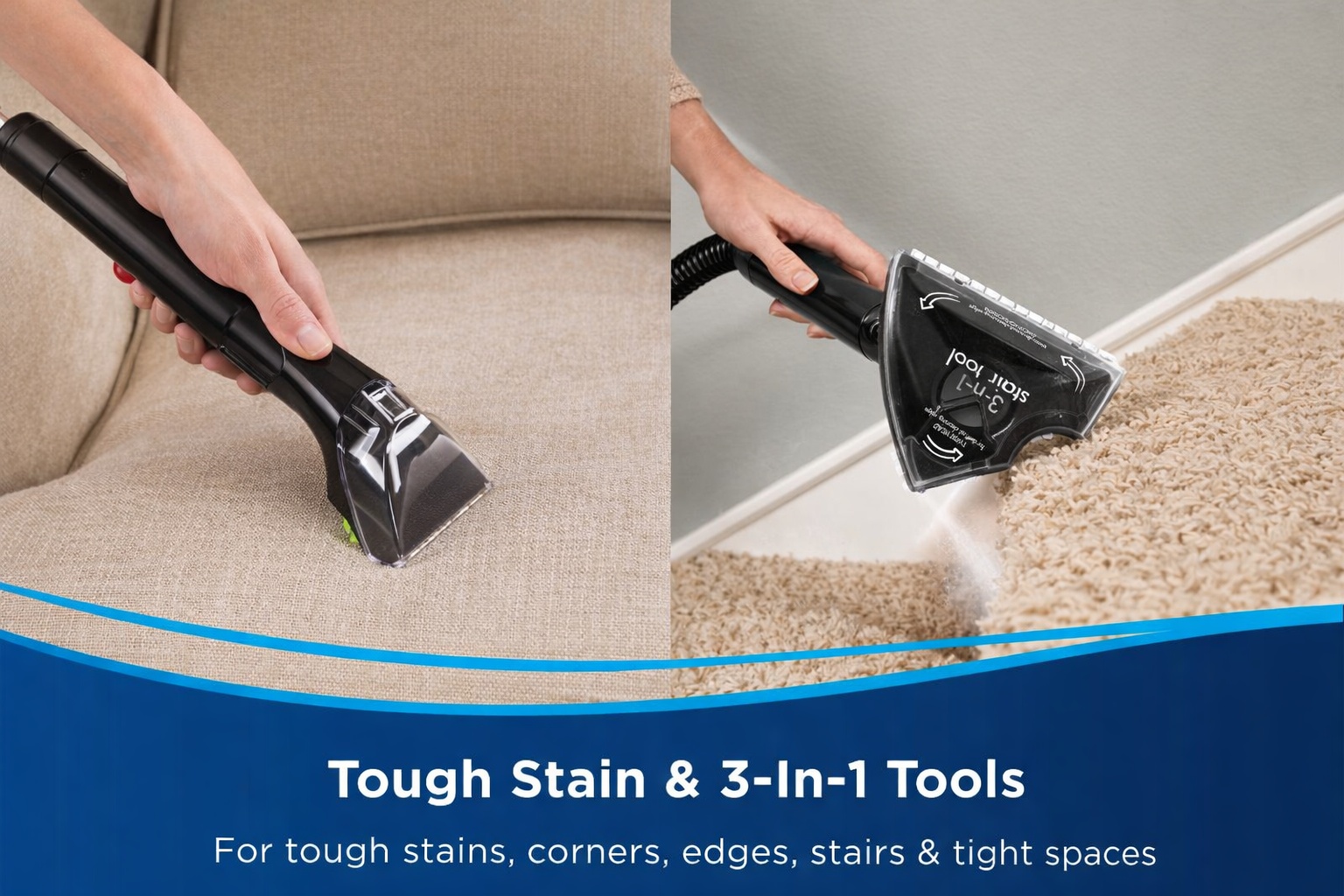 Bissell Proheat 2X Revolution Cleanshot Bagless Carpet Cleaner Black - 2066E